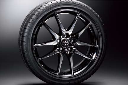 235/40R19タイヤ(ブリヂストンPOTENZA RE050A)&19×8J専用アルミホイール(ダークスパッタリング)+専用センターオーナメント