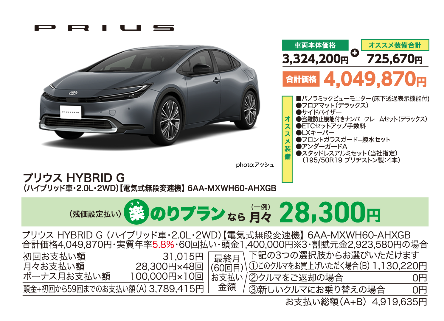 プリウスHYBRID G